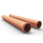 Труба ПВХ 110 х 3 м (кирпич.)