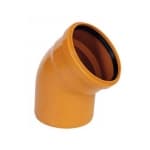 Отвод канализационный ПВХ 45 (D110) кирпич.