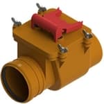 Клапан обратный ПВХ 110 кирпич.