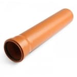 Труба ПВХ 110 х 1 м (кирпич.)