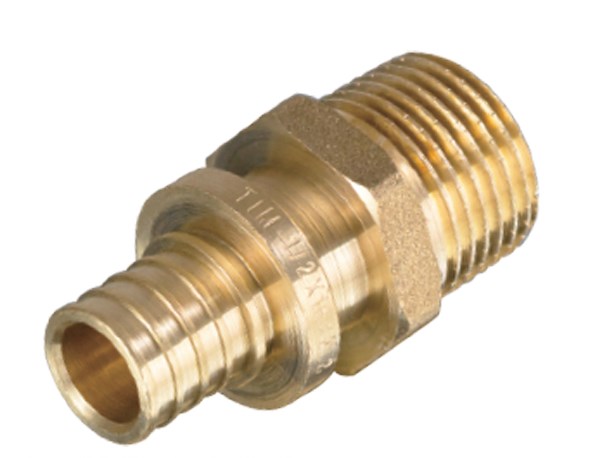 Муфта аксиальная латунная с наруж. резьбой 16*1/2 (2,2) (TIM) (H-S1602М)