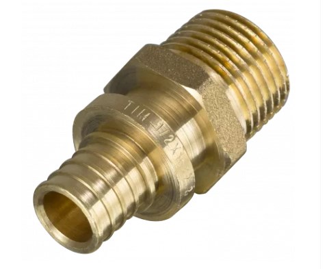 Муфта аксиальная латунная с наруж. резьбой 20*3/4 (2,8) (TIM) (H-S2003М)