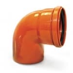 Отвод канализационный ПВХ 90 (D110) кирпич.