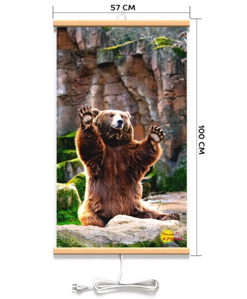 Обогреватель  настенный гибкий (Мишка) 400Вт (К) (4627132100437)