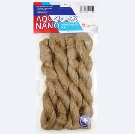 Лен сантехнический Aquaflax Nano, пакет 200гр. (61115)