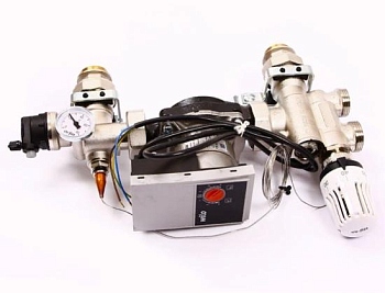 Узел насосно-смесит.130мм SOLOMIX Uni-fit  SOLOMIX 1 с энергоэффективным насосом Wilo PARA RS 25/6-130 (471E1200)