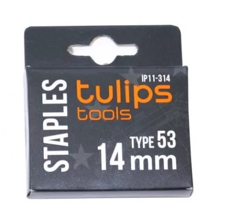Скобы для степлера Tulips tools, тип 53, 14 мм (IP11-314) (IP11-314)