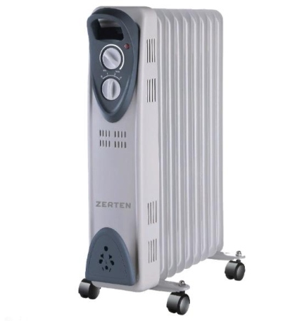 Радиатор масляный Zerten MRT-20, 9 секций, 2,0 кВ