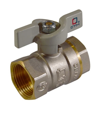 Кран шаровый ВН/ВН 1/2 (бабочка) (САНТИМ)