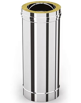 УМК Сэндвич-труба 0,5м, ф 120х200, AISI 439/439, 1,0мм/0,5мм, (К)