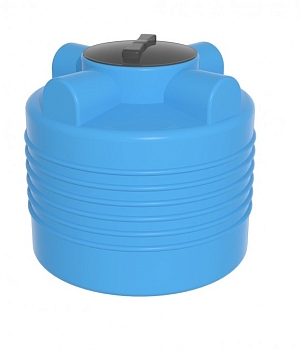 Емкость ЭВЛ 200 литров с  отводом (цвет голубой), 654*734 (диаметр 720, диаметр горла 450, фактический литраж 243)