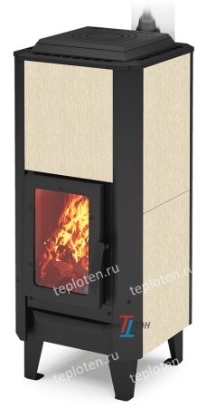 Печь ТеплоДар отопительно-варочная ВЕРТИКАЛЬ Керамика, 880*375*425, 60-120 м3, D 115 мм, 44 кг