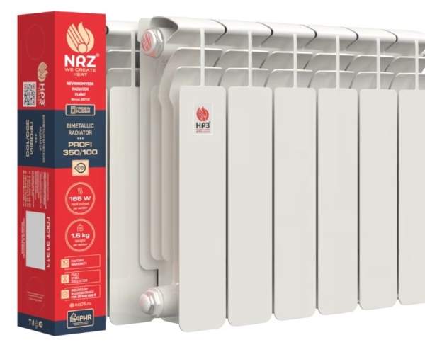 Радиатор бимет. НРЗ ПРОФИ БП 350/100 10 секций