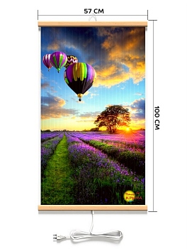 Обогреватель  настенный гибкий (Лаванда) 400Вт (ЭО 448/2) (К) (4627132101304)