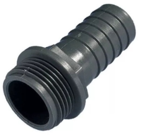 Штуцер под шланг с нар. рез. 1*25мм пластик