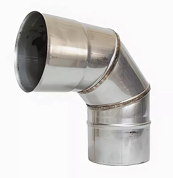 Колено d=150мм b=1.2 мм сталь 3 секц. 90 гр