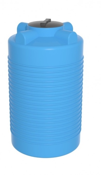 Емкость ЭВЛ 500 литров с отводами крышка 450 мм (цвет голубой)