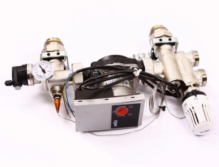 Узел насосно-смесит.130мм SOLOMIX Uni-fit  SOLOMIX 1 с энергоэффективным насосом Wilo PARA RS 25/6-130 (471E1200)