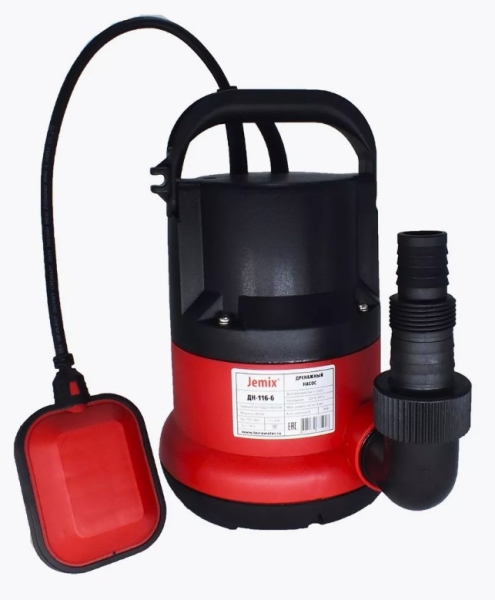 Насос JEMIX дренажный ДН-116-6. Размер включений до 5 мм