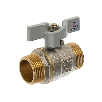 Кран шаровый НР/НР 3/4 ш/ш (бабочка) (САНТИМ)