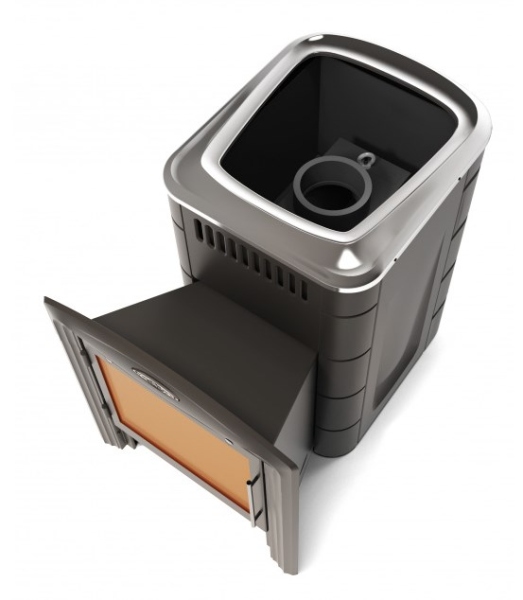 Печь-каменка банная Каронада Мини Heavy Metal из утолщенной конструкционной стали Витра антрацит (35503)