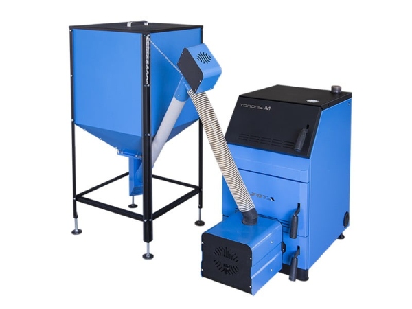 Пелетная горелка Fox 5-25 (горелка, панель управления, механизм подачи пелет, бункер 210л, увеличения объема бункера (опция), два шнека, автоподжиг, контроль пламени, фотоэлемент) (ZF 493800 0005)