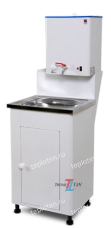 Умывальник (тумба-стойка, в/н ЭВБО-15/1,25-1) широкий бел. (светло-серый)