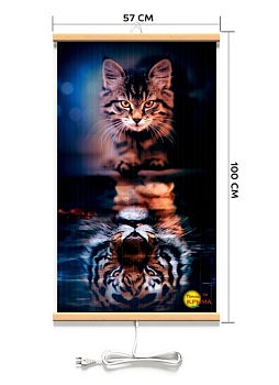 Обогреватель  настенный гибкий (Котик) 400Вт (К) (4627132100420)