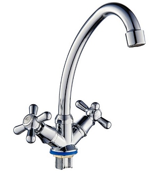 Смеситель для кухни 1/2 м/к, на гайке ROEGEN (RP023A)