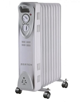 Радиатор масляный Zerten MRS-20, 9 секций,  2,0 кВ (303)