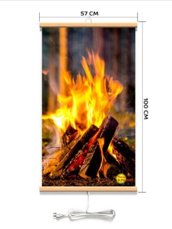 Обогреватель  настенный гибкий (Костер) 400Вт (ЭО 448/2) (К) (4627132101281)