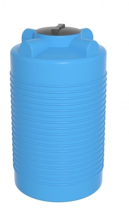 Емкость ЭВЛ 500 литров с отводами крышка 450 мм (цвет голубой)