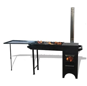 Мангал - казан Березка со столом (УП-00017045)