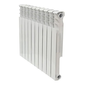 Радиатор алюм. АКВАПРОМ AL 500/100 A11 (белый прямоугольник) 10 секций (А11)