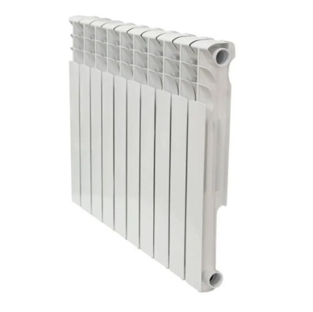 Радиатор алюм. АКВАПРОМ AL 500/100 A11 (белый прямоугольник) 10 секций (А11)