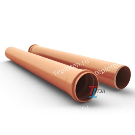 Труба ПВХ 110 х 2 м (кирпич.)