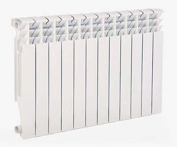 Радиатор алюм. FIRENZE AL 500/100 А11 (белый прямоугольник) 12 секций (А11)
