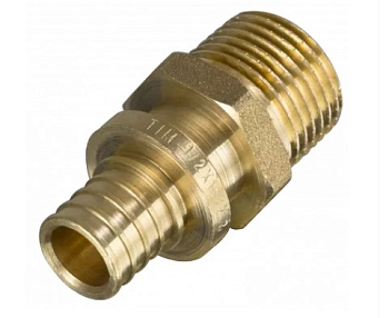 Муфта аксиальная латунная с наруж. резьбой 20*3/4 (2,8) (TIM) (H-S2003М)