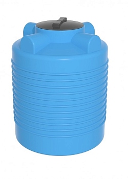 Емкость ЭВЛ 300 литров с отводами крышка 450мм  (цвет голубой)