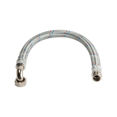 Подводка гибкая с углом F*M 600мм