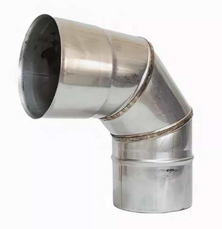 Колено d=150мм b=1.2 мм сталь 3 секц. 90 гр