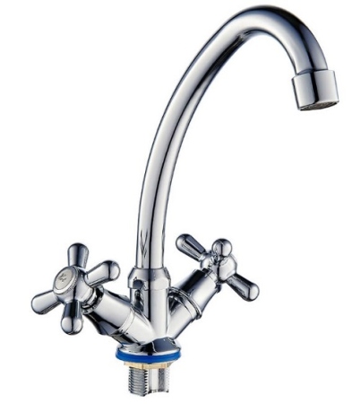 Смеситель для кухни 1/2 м/к, на гайке ROEGEN (RP023A)