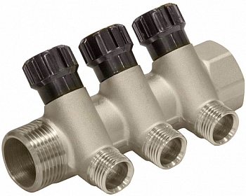 Коллектор САНТИМ ПРОФИ 3 вых. вентиль н/р 3/4*1/2