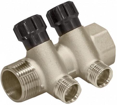 Коллектор САНТИМ ПРОФИ 2 вых. вентиль н/р 3/4*1/2