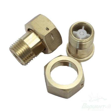 КМЧ-15-ОК (к-т монтажных частей к водосчетчику с обратным клапаном латунь)