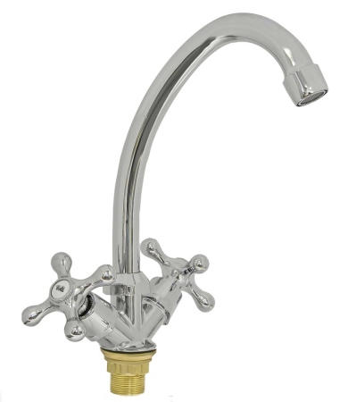 Смеситель для кухни 1/2 рез., на гайке ROEGEN (RP033A)