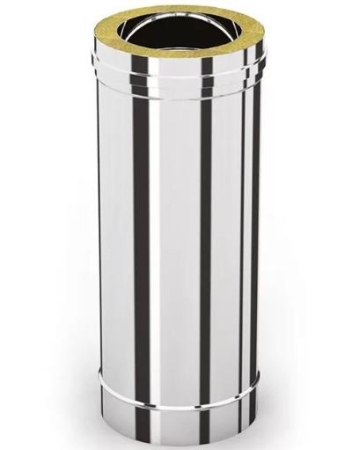 УМК Сэндвич-труба 0,5м, ф 120х200, AISI 439/439, 1,0мм/0,5мм, (К)