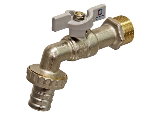 Кран шаровый 3/4 водоразборный (бабочка) (САНТИМ)