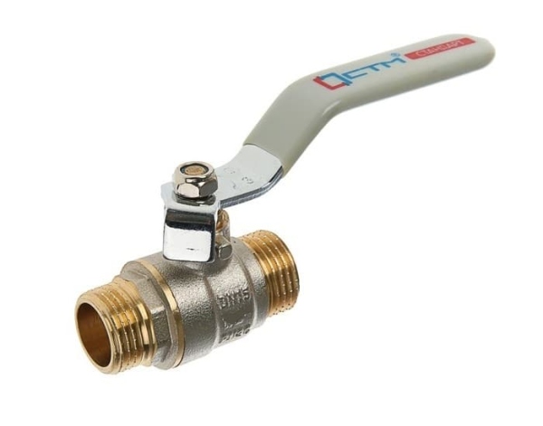 Кран шаровый НР/НР 3/4 ш/ш (рычаг) (САНТИМ)