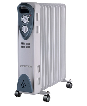 Радиатор масляный Zerten MRT-25, 11 секций, 2,5 кВ
